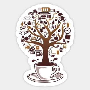 The Tree of Coffee Sticker